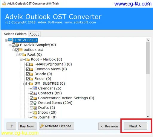 Advik Outlook OST Converter 6.0的图片1