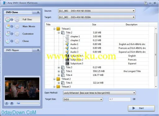 Anvsoft Any DVD Cloner Platinum v1.2.1 全面的视频编辑和转换工具的图片2