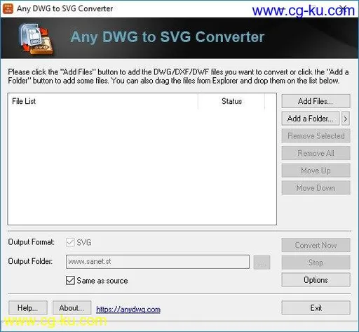 Any DWG to SVG Converter 2020.0的图片1