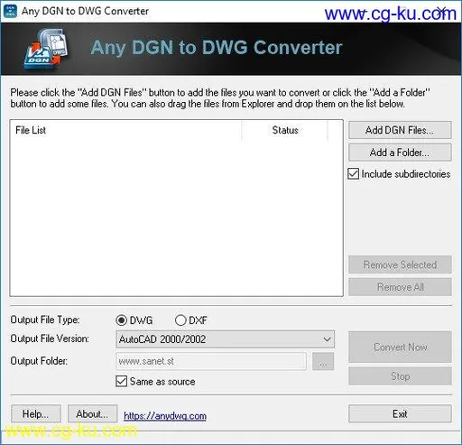 Any DGN to DWG Converter 2020.0的图片1