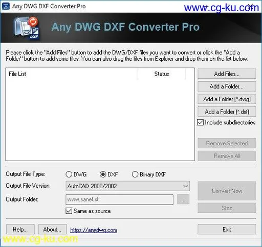 Any DWG DXF Converter Pro 2020.0的图片1