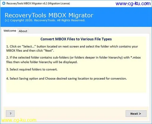 RecoveryTools MBOX Migrator 6.6的图片1