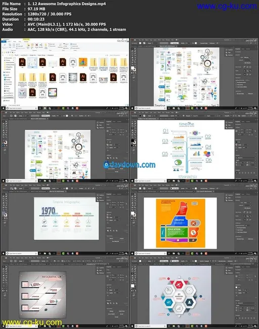 Infographics Design 2020: 12 Infographic Designs Included的图片2