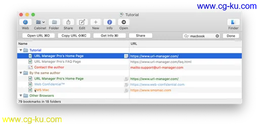URL Manager Pro 5.4 MacOS的图片1