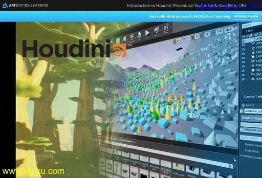 Artstation – Introduction to Houdini – Procedural Scattering & Houdini in UE4的图片1