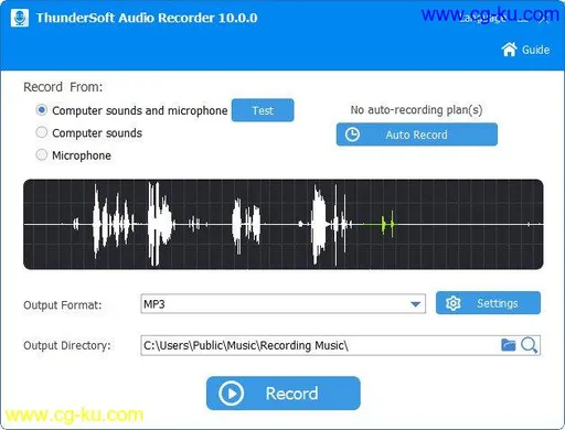 ThunderSoft Audio Recorder 10.0.0 Multilingual的图片1