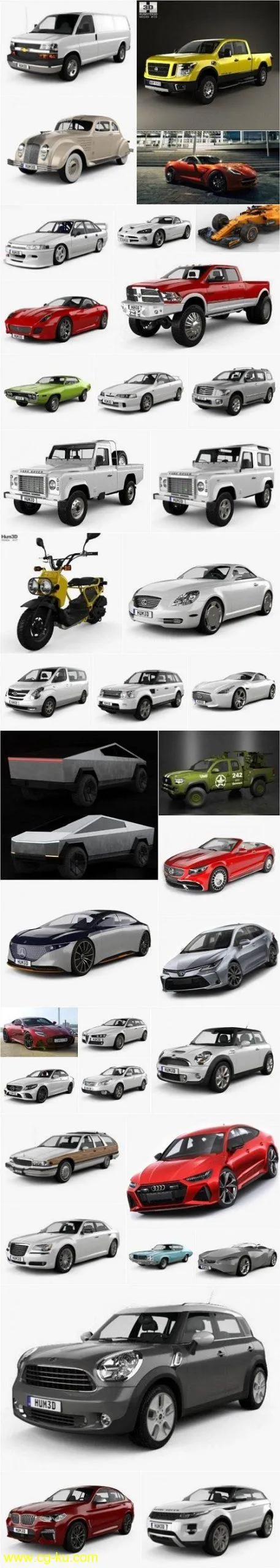 Car 3D Model Bundle Feb 2020的图片1