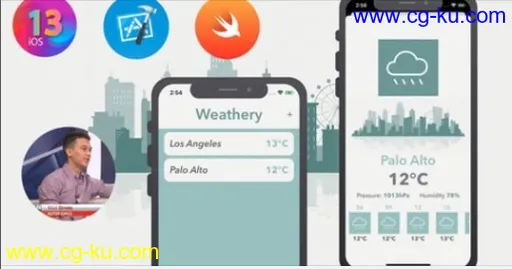 Make Weather App in Swift 5, iOS 13: Alamofire, SwiftyJSON的图片1