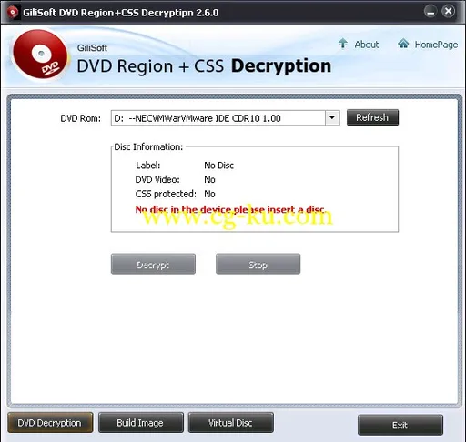 GiliSoft DVD Region CSS Decryption 2.6.0的图片1