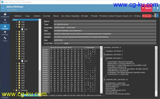 Adlice PEViewer (RogueKillerPE) 3.2.0.0 Multilingual的图片1
