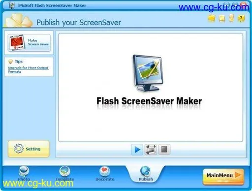 iPixSoft Flash ScreenSaver Maker 3.8.0的图片1