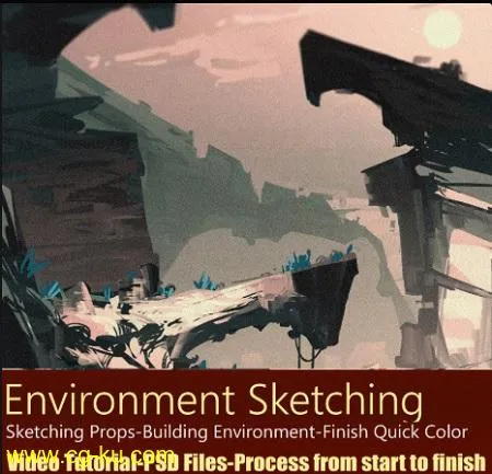 Artstation – Environment Sketching-Props and building v.1 – Hue Teo的图片1