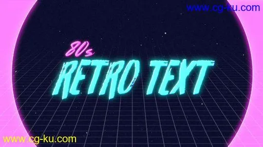 80s Retro Text Animation in After Effects的图片2