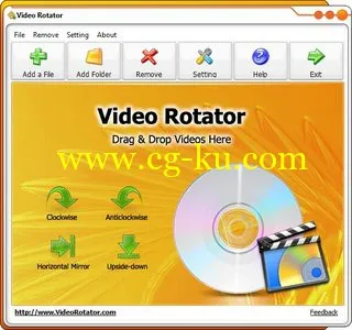 Video Rotator 1.0.9 Portable 视频翻转工具的图片1