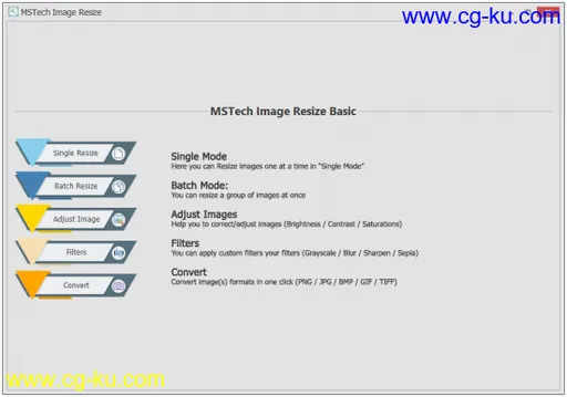 MSTech Image Resize Basic 1.9.7.1056的图片1