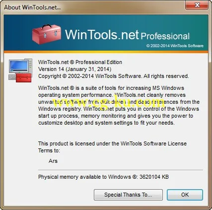 WinTools.net Professional 14.0.1的图片2