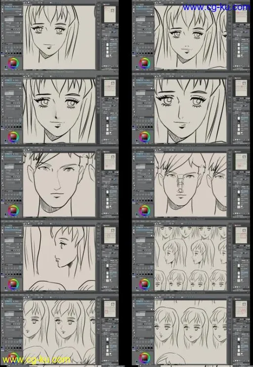 How to Draw Manga Faces and Hair的图片1