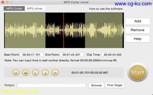 MP3 Cutter Joiner 6.3 Mac的图片1