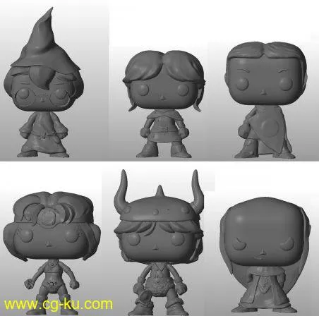 Dungeons and Dragons Funko Style 3D-Print Models的图片1