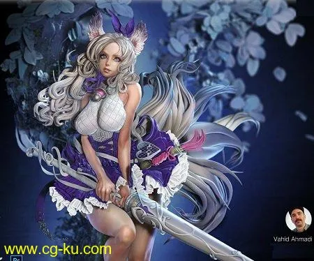 Stylized Female Forest Fairy by Vahid Ahmad的图片1