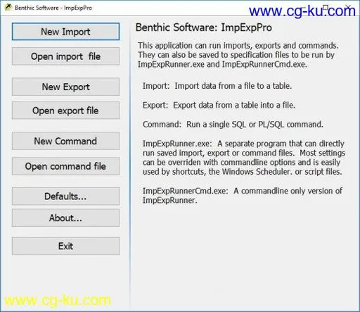 Benthic Software ImpExpPro 1.1 Build 22的图片1