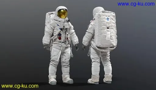 CGTrader – Spacesuit NASA Apollo 11 and Renderhub EMU NASA Space Suit 3D Model的图片1