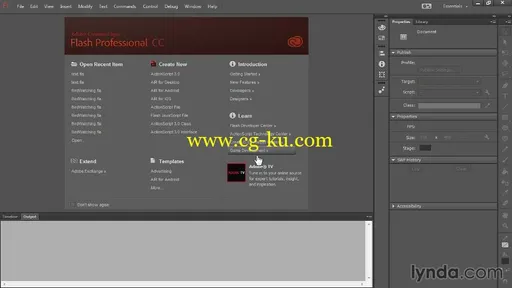 Lynda – Up and Running with Flash Professional CC 2013的图片4