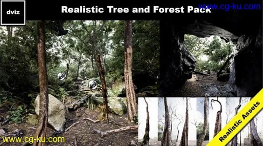 Unreal Engine Marketplace- Trees: Realistic Forest Plants Pack的图片1