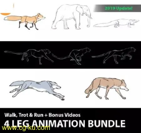 CreatureArtTeacher – 4 Leg Animation Bundle的图片1