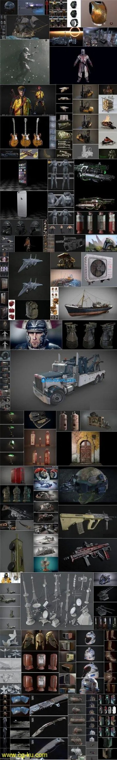 PBR Game 3D-Models Bundle June 2020的图片1