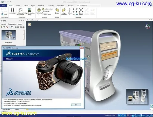 DS CATIA Composer R2021 HF1 x64 Multilanguage的图片2