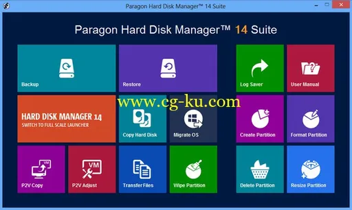 Paragon Hard Disk Manager 14 Suite Advanced Rescue CD 10.1.21.471 WinPE 7/8.1的图片1