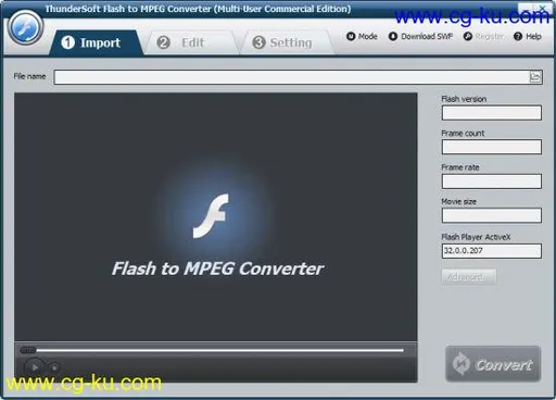 ThunderSoft Flash to MPEG Converter 4.1.0的图片1