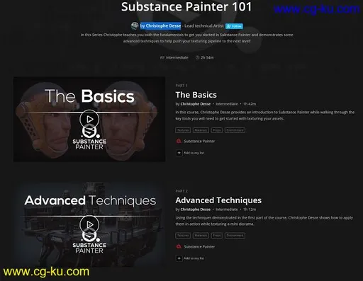 Artstation – Substance Painter 101 by Christophe Desse的图片1