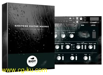 Riot Audio Baritone Guitar Washes KONTAKT的图片1