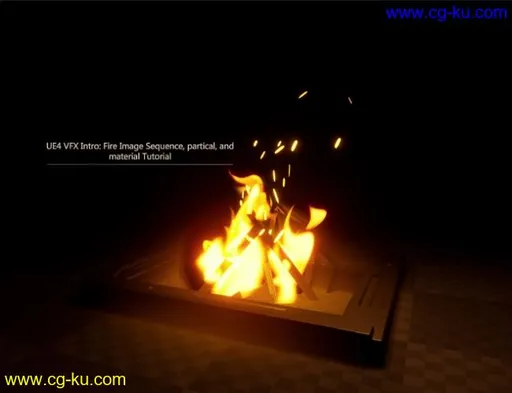 Artstation – UE4 VFX Intro: Fire Image Sequence, partical and material Tutorial的图片1