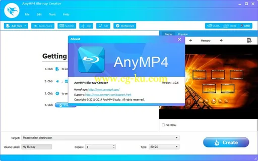 AnyMP4 Blu-ray Creator 1.0.92 Multilingual的图片1