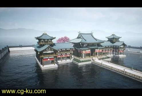 Unreal Engine Asset – Modular Japanese Temple的图片1