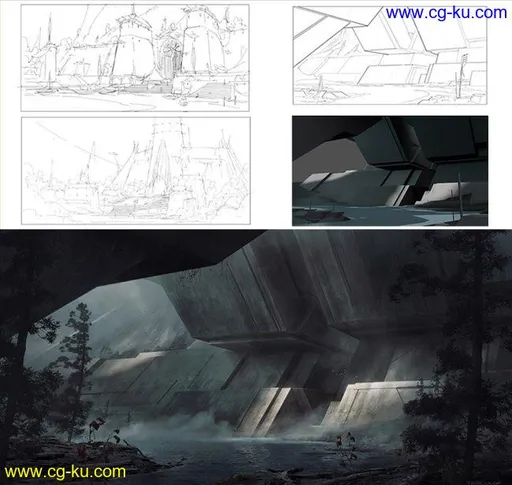 Gumroad – Environment Concept Design Process – From Sketch to Final with Ken Fairclough的图片1