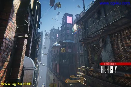 Unity Asset – cyberpunk – High City v1.0的图片1