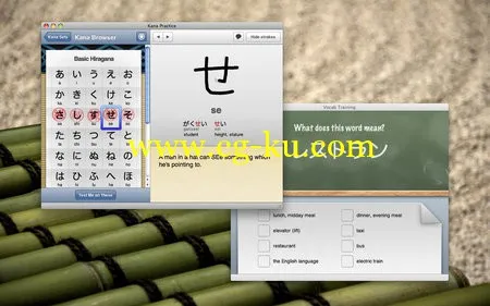 iKana 2.0.5 MacOsX 日语学习软件的图片1