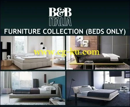 B & B Italia Furniture Collection (Beds Only) 意大利床模型的图片1