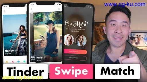 Tinder Firestore Swipe and Match (Updated Full Course)的图片1