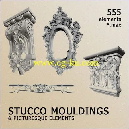 3D Models – Decorative Items Stucco Mouldinds的图片1
