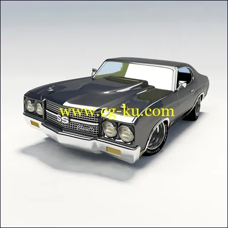 Gnomon Assets – 1970 Chevelle Hot-Rod 老爷车模型合集的图片1