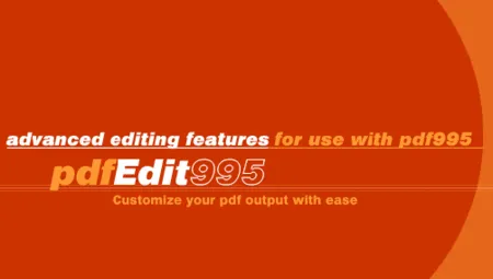 Pdf995 pdfEdit995 12.55 PDF文档制作生成工具的图片1