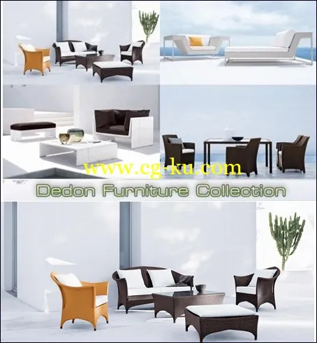 3D Models of Dedon Furniture 家具3D模型的图片1