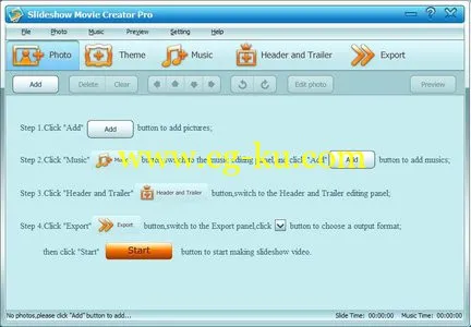 GiliSoft Slideshow Movie Creator 6.1.0 视频制作工具的图片1