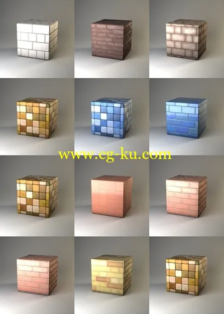 Vray4C4d Materials Pack – Tiles for walls and floors的图片1