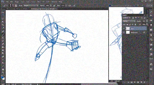 Sketching Dynamic Action Poses in Photoshop的图片3